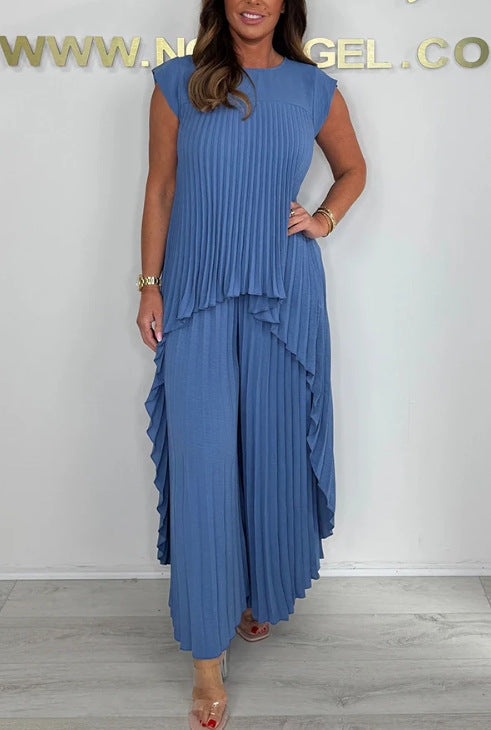 Aveline | Wyrafinowany Zestaw z Krótkim Rękawem