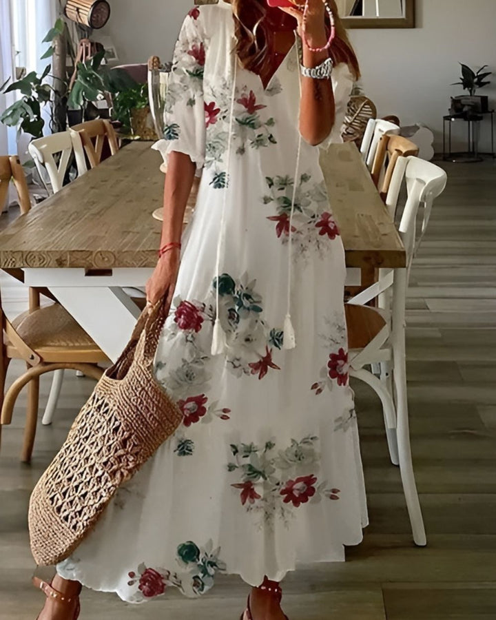 Sylvie | Boho Maxi Sukienka