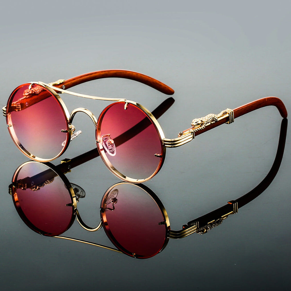 Cayden | Eleganckie Retro Owalne Okulary Przeciwsłoneczne