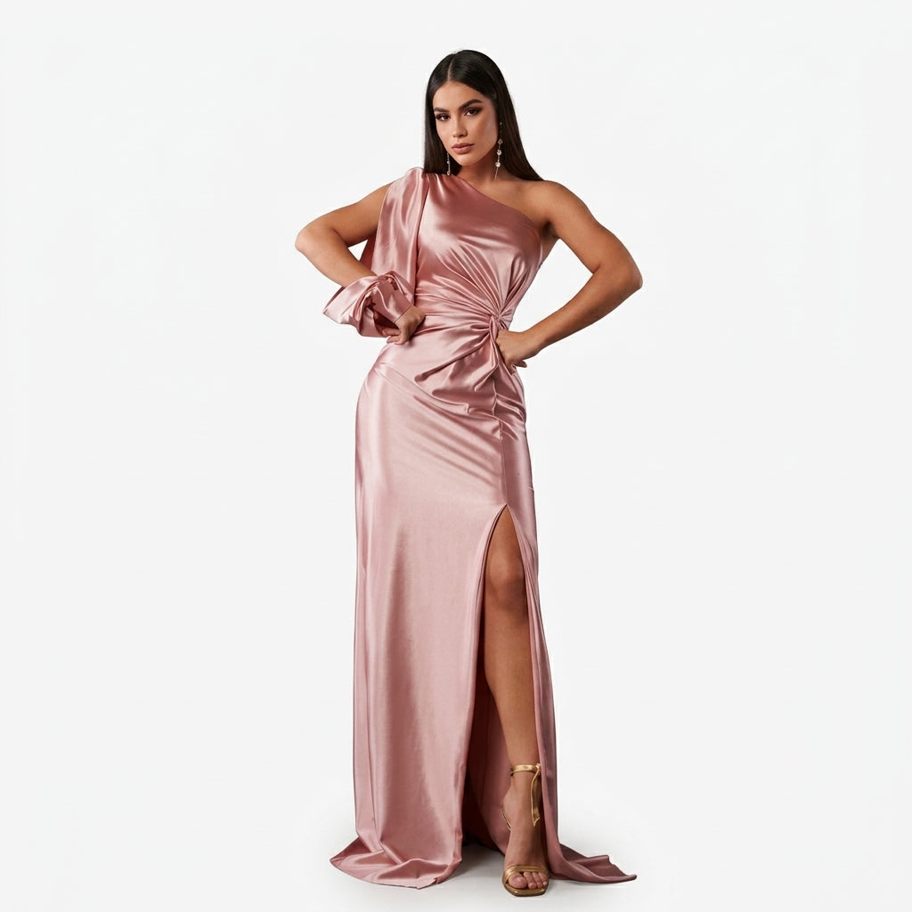 Samantha | Sukienka wieczorowa na jedno ramię