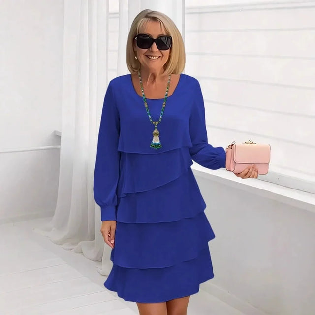 Margaret | Elegancka Sukienka z Falbanami