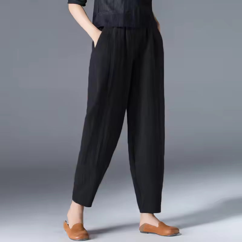 Hazel | Luźne Spodnie Tapered