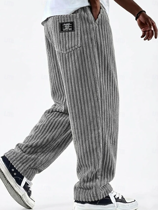 Mario | Klasyczne Spodnie Codzienne z Sztruksu