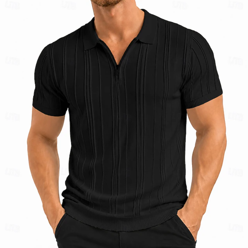 Warren | Teksturowana Koszulka Polo Slim Fit