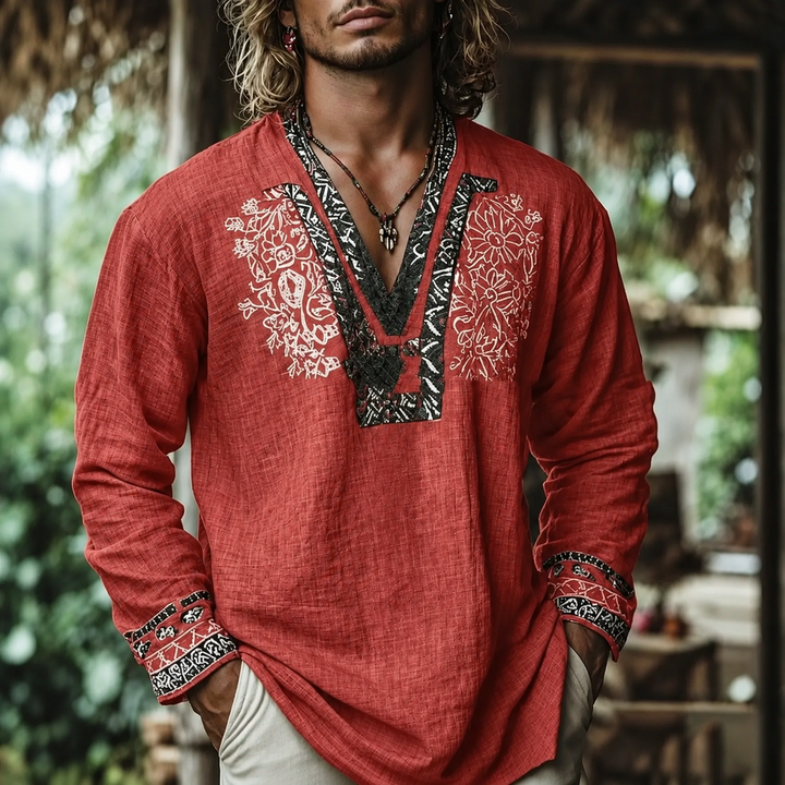 Sebastian | Haftowana Koszula Resortowa