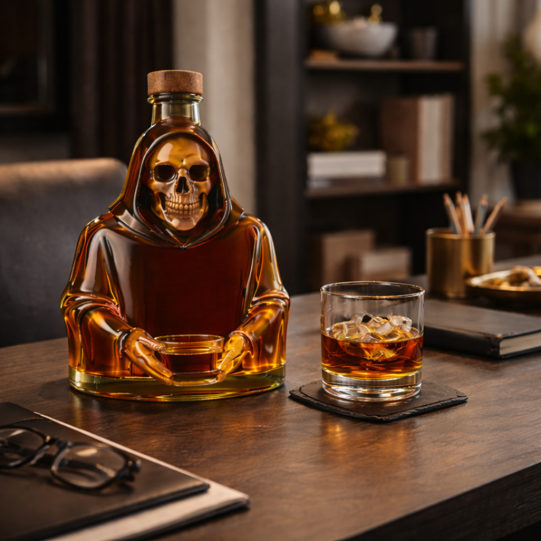 Roger | Butelka Whisky w Designie Śmierci