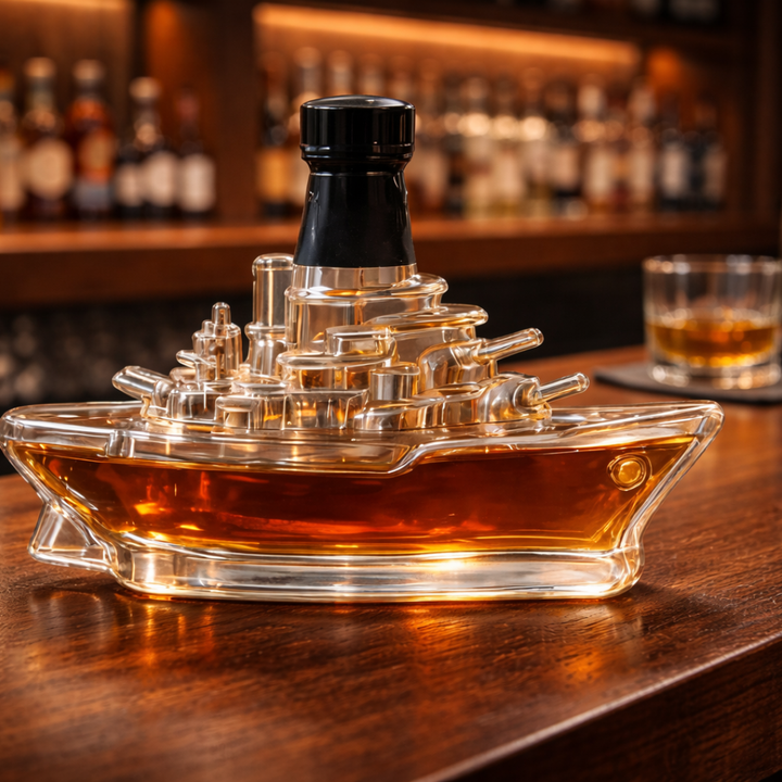Travis | Butelka Whisky w Designie Okrętu Morskiego