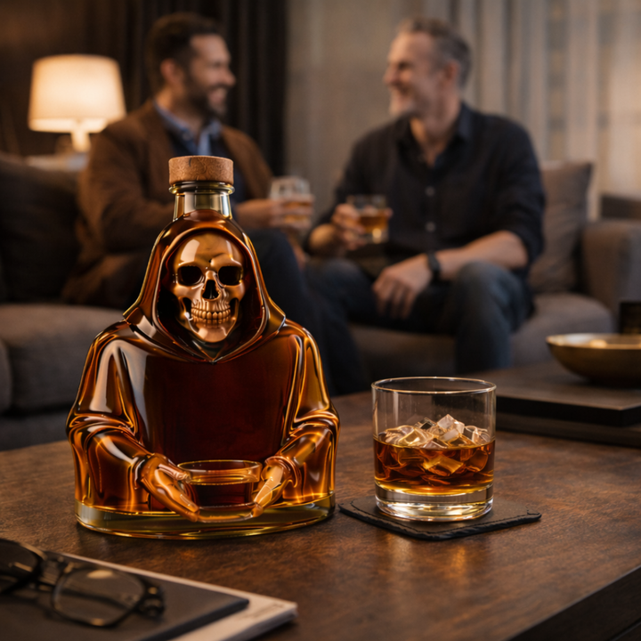Roger | Butelka Whisky w Designie Śmierci
