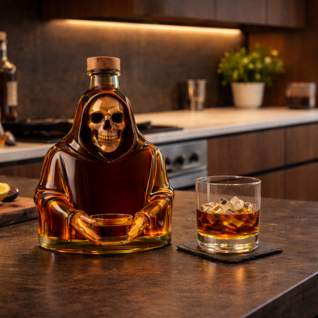 Roger | Butelka Whisky w Designie Śmierci
