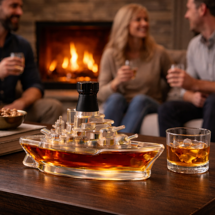 Travis | Butelka Whisky w Designie Okrętu Morskiego