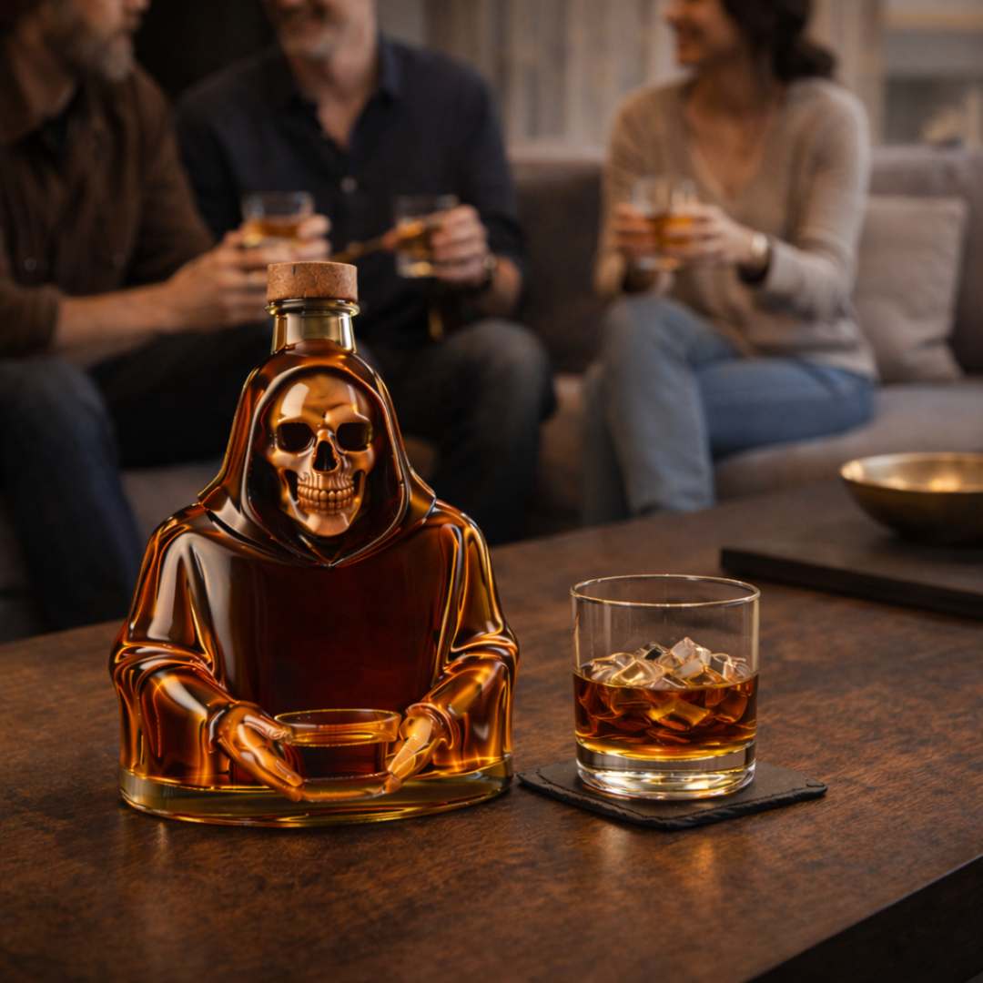 Roger | Butelka Whisky w Designie Śmierci