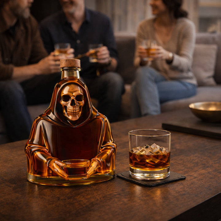 Roger | Butelka Whisky w Designie Śmierci
