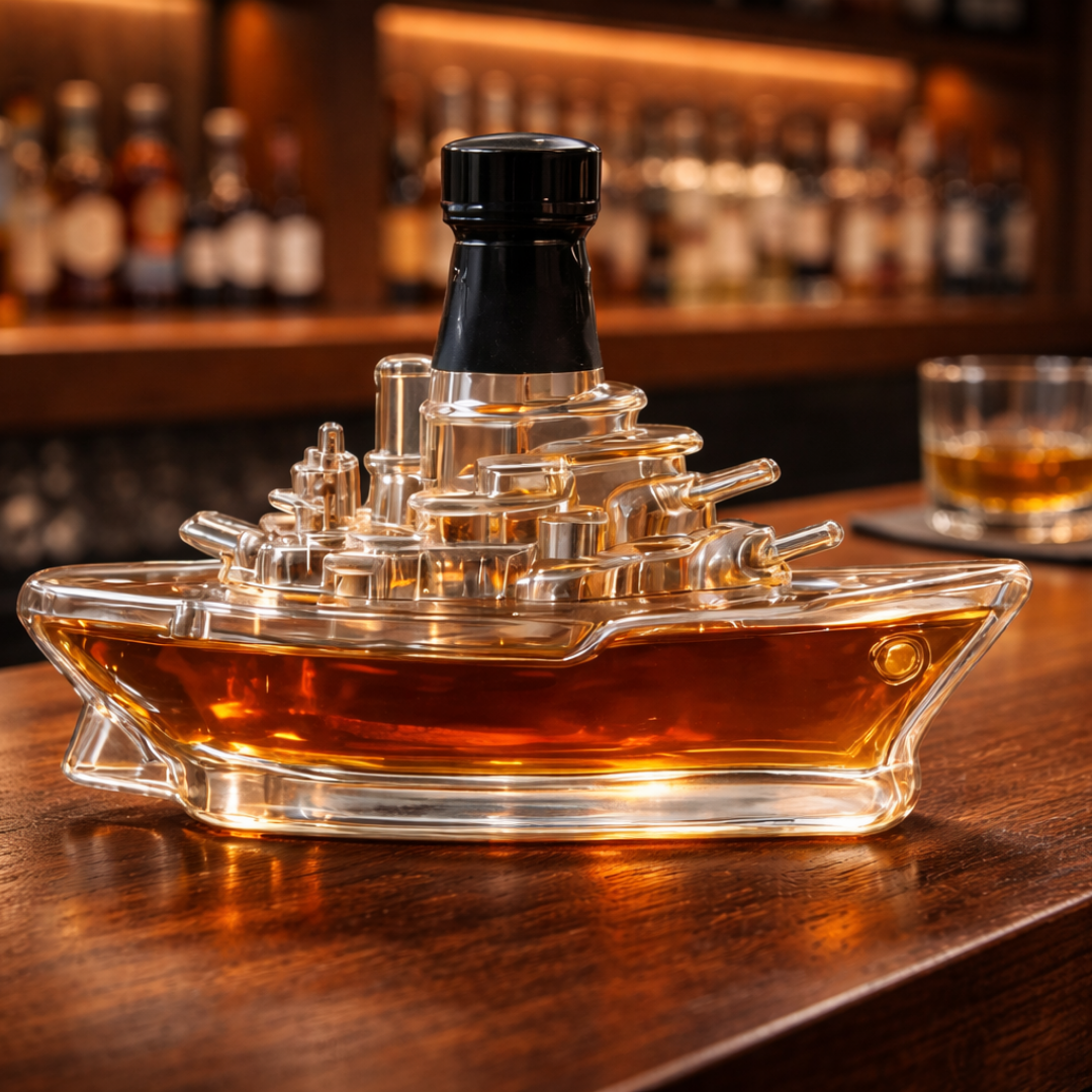 Travis | Butelka Whisky w Designie Okrętu Morskiego