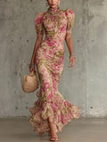 Juliet | Sukienka Maxi z Vintage Puff Sleeves