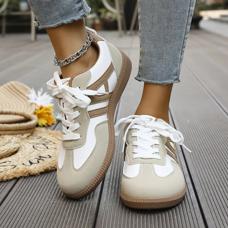 Kryształ | Wspierające Sneakersy z Szerokim Noskiem