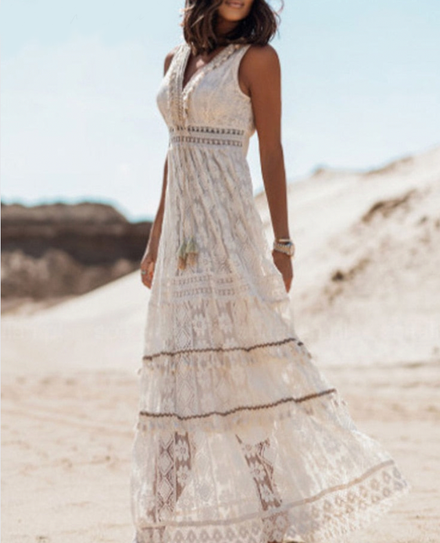 Isabelle | Letnia Sukienka Damska Boho Maxi | Casual Plażowy