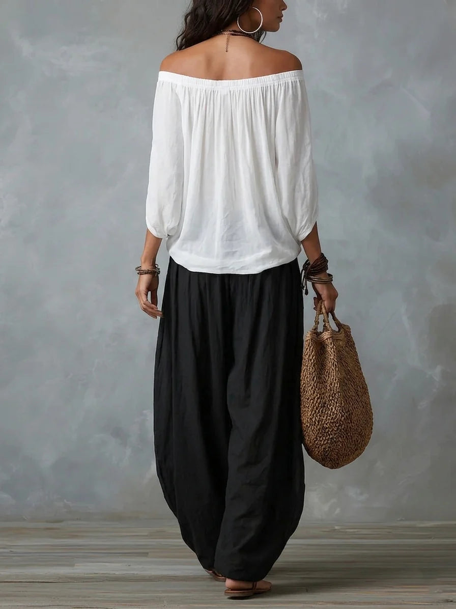 Esme | Zrelaksowany Zestaw Off-Shoulder