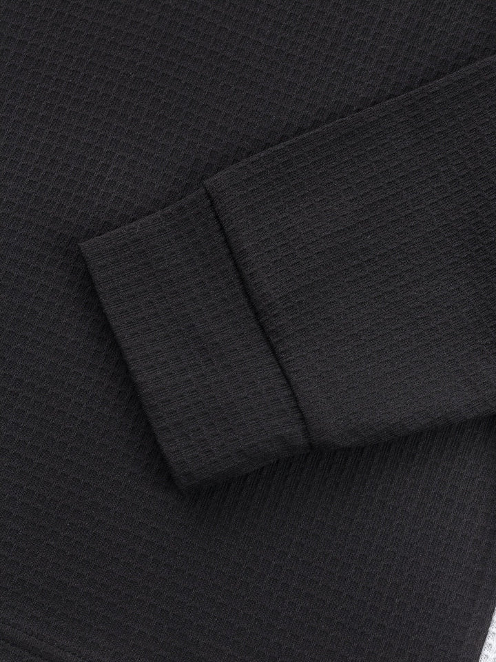 Curtis | Teksturowany Henley z Długim Rękawem