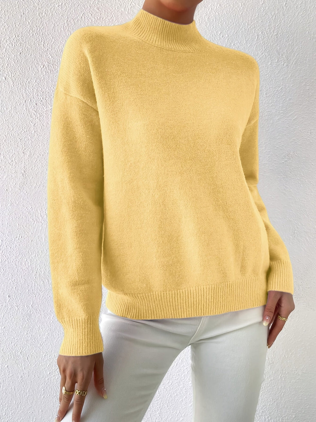 Lorelei | Elegancki Sweter z Mock Neck
