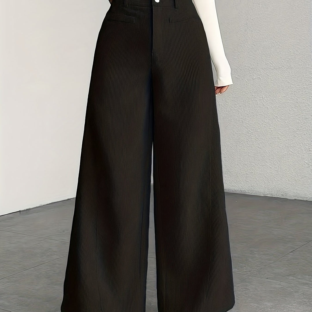 Kimberly | Spodnie z wysokim stanem i szerokimi nogawkami