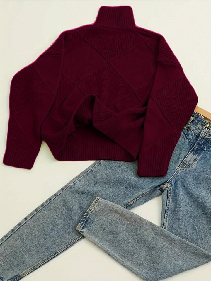 Maeve | Sweter z teksturowanym golfem