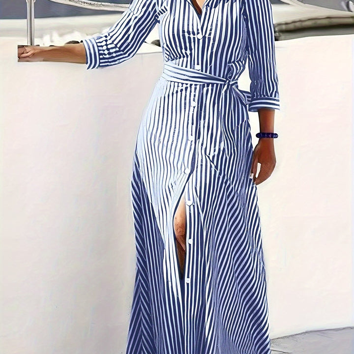 Meredith | Sukienka Maxi z Paseczkiem