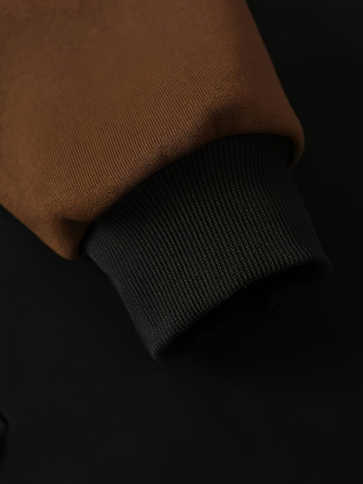 Cedric | Kolorowy Blok Zip-Up Hoodie