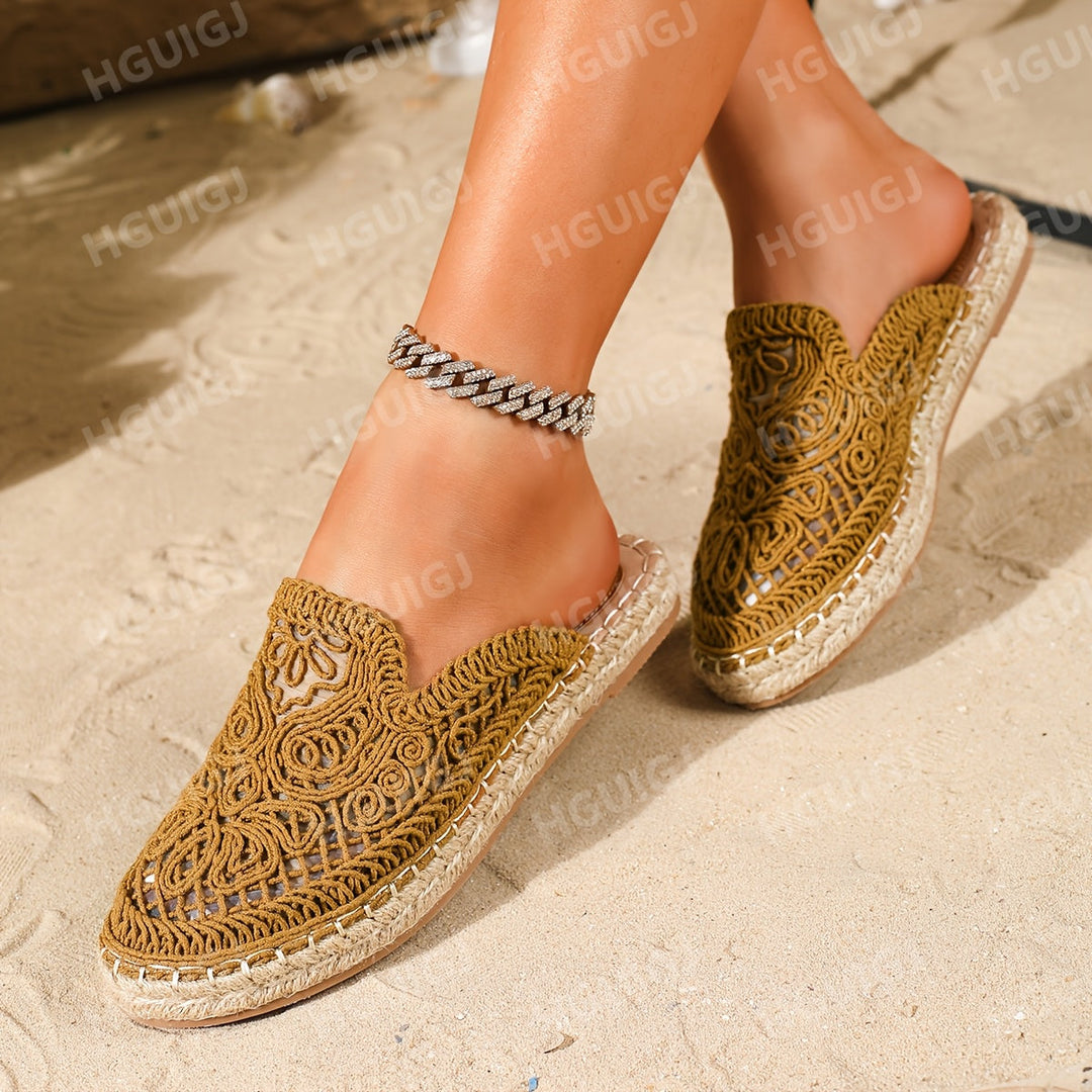 Bonnie | Plecione Klapki Slip-On