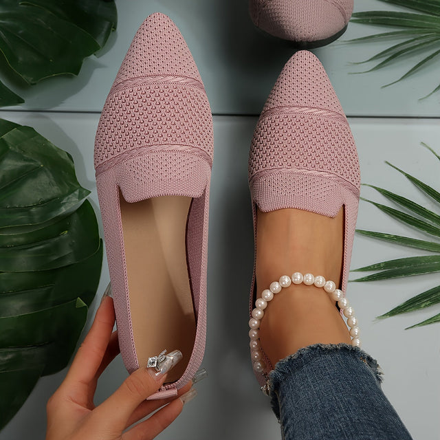Lucia | Eleganckie Płaskie Buty Dziane