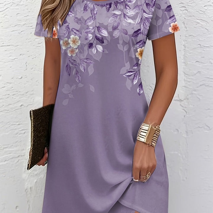 Marjorie | Elegancka Sukienka A-Line w Kwiaty