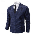 Weston | Elegancki Kardigan w Wzór Argyle