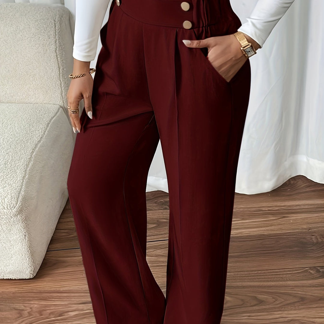 Renata | Dopasowane Spodnie z Wysokim Stanem