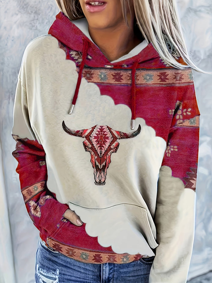 Tamsin | Bluza z kapturem w stylu zachodnim