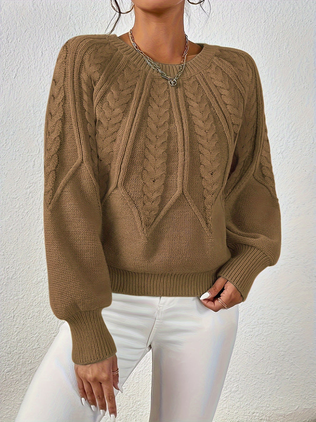 Eleanor | Luźny sweter w sploty