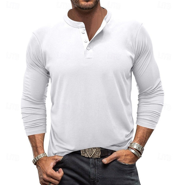 Sheldon | Klasyczny longsleeve Henley