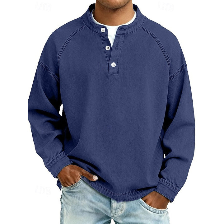 Colby | Koszula Henley w Stylu Vintage