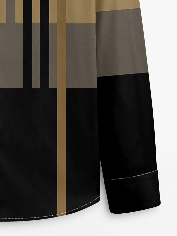 Rueben | Koszula z Długim Rękawem w Kolorowe Bloki