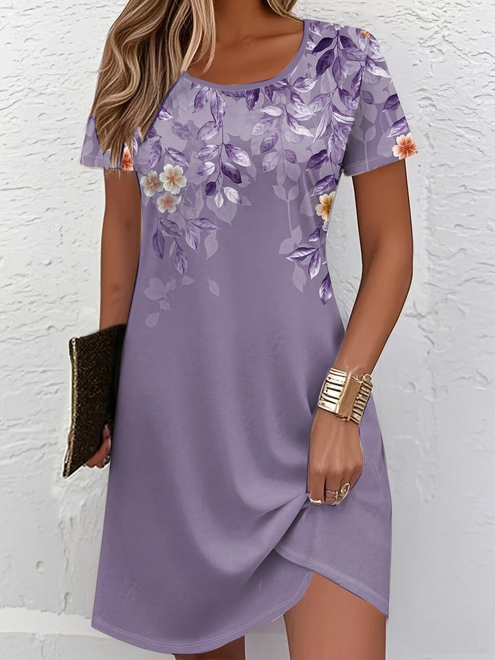 Marjorie | Elegancka Sukienka A-Line w Kwiaty