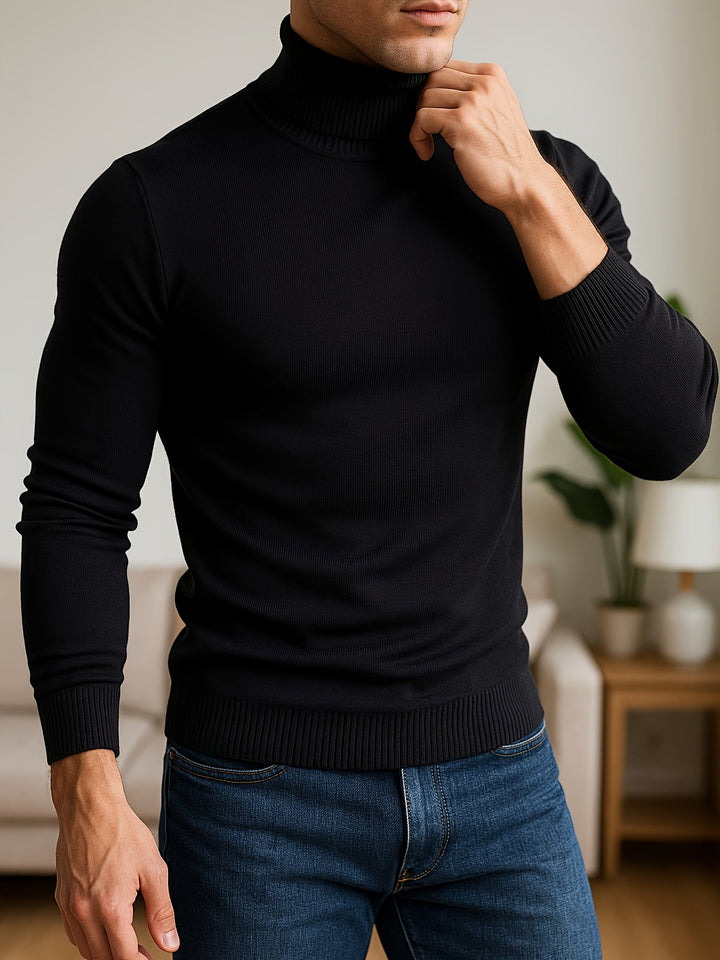 Frederick | Wyszukany Sweter z Wysokim Kołnierzem