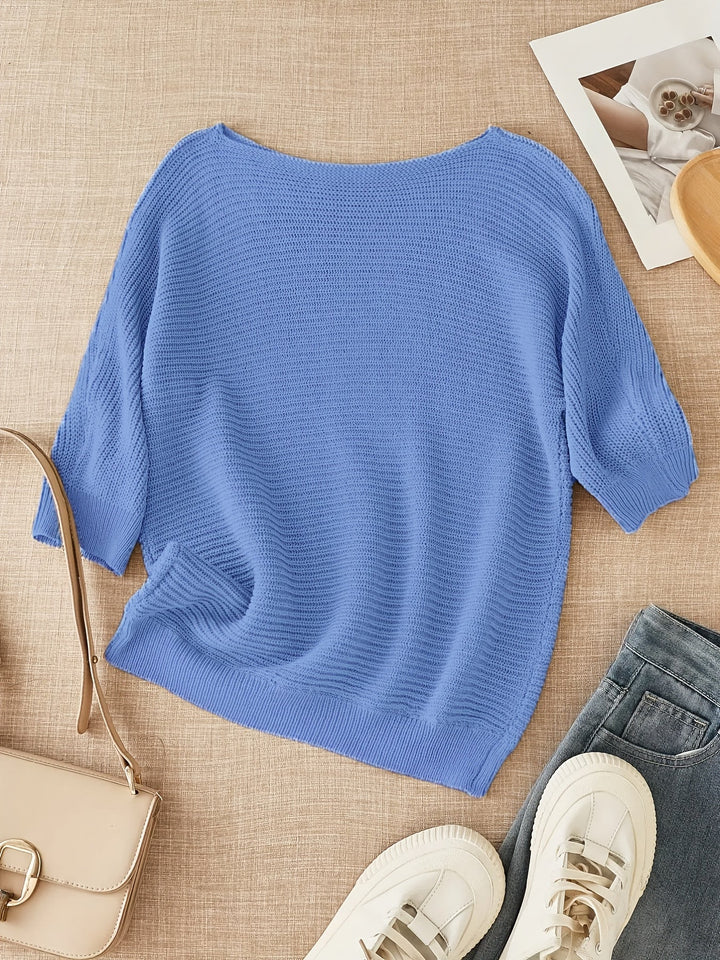 Lena | Luźny sweter z otwartym splotem