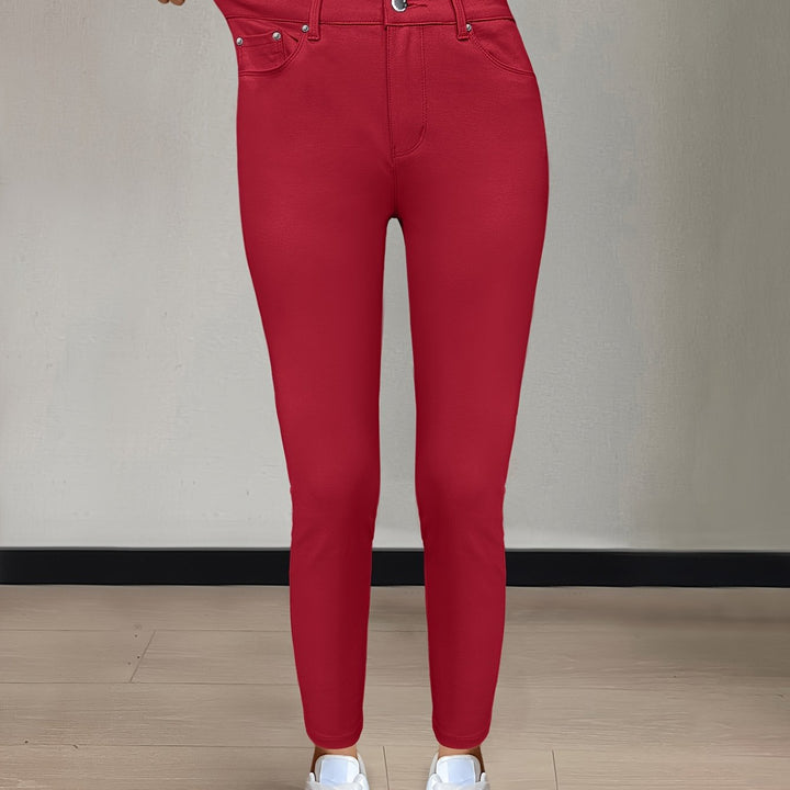 Sylvie | Jeansy Skinny z Wysokim Stanem
