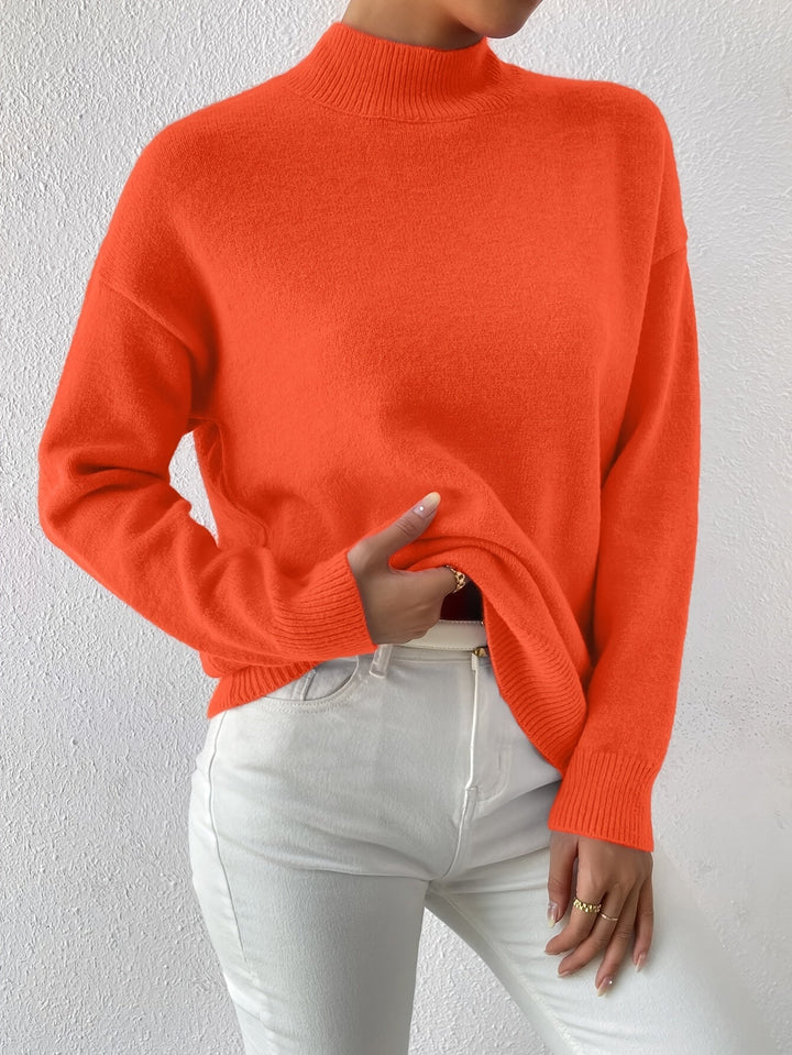 Lorelei | Elegancki Sweter z Mock Neck