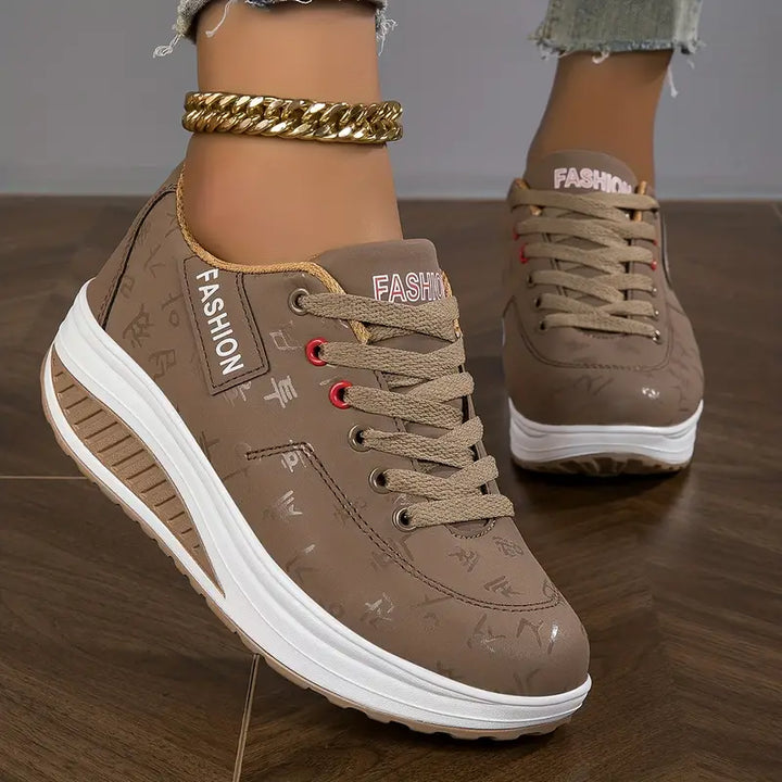 Rhonda | Sneakersy na platformie z wyściółką