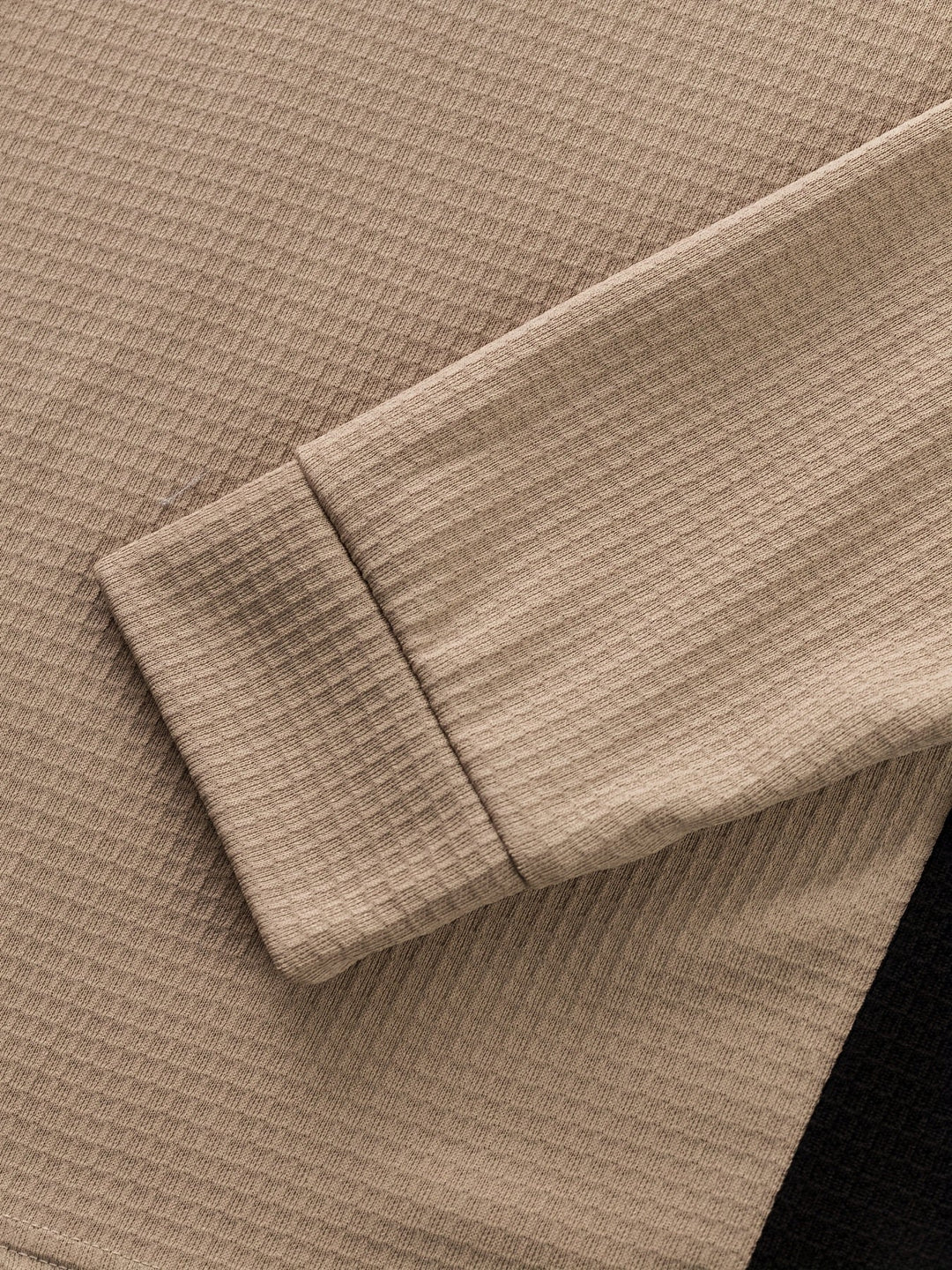 Curtis | Teksturowany Henley z Długim Rękawem