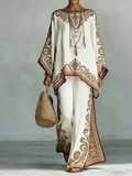 Ramona | Boho Print Zestaw Dwuczęściowy