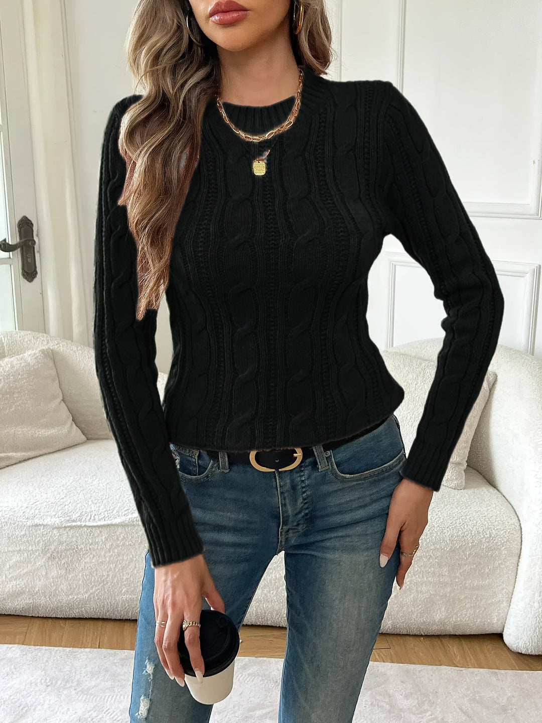 Juliana | Klasyczny Sweter z Splotem