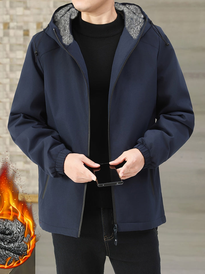 Victor | Przytulna Kurtka z Kapturem i Fleece&