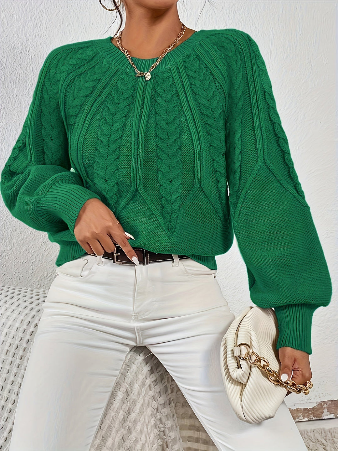Eleanor | Luźny sweter w sploty