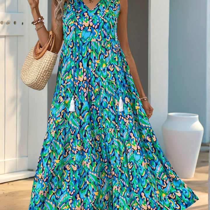 Delia | Swobodna Boho Maxi Sukienka