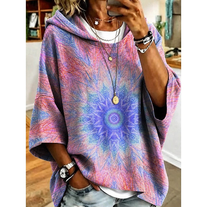 Roberta | Kwiatowy Hoodie z Kapturem